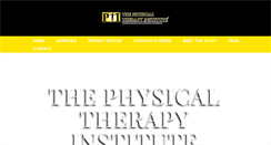 Desktop Screenshot of physicaltherapyinstitute.com
