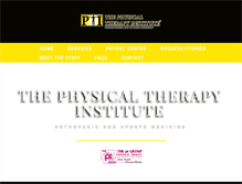 Tablet Screenshot of physicaltherapyinstitute.com